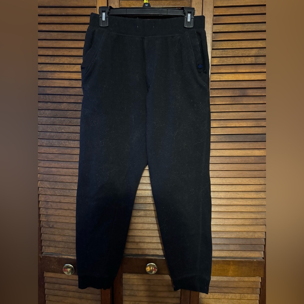 Black Joggers with Elastic Waistband and Tapered Fit
